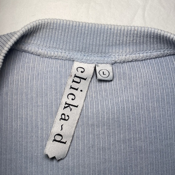 Charlie Southern Big Nap Girl Light Blue Corded Sweatshirt Size Large EUC - Picture 6 of 10